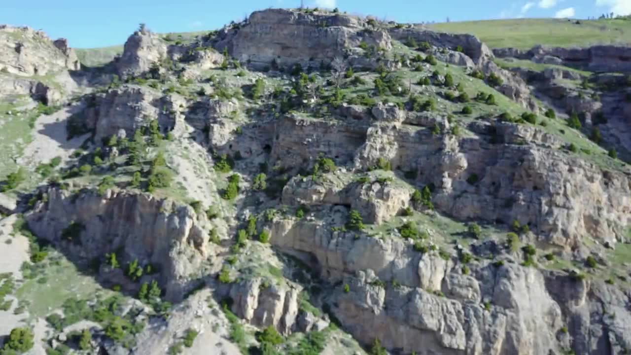 Aerial capture at Sinks Canyon, Lander, WY
